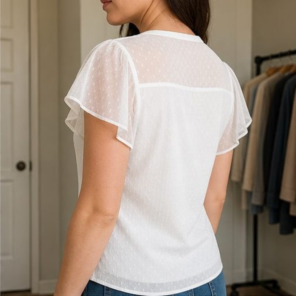 White Cami Blouse - Picture 3 of 6